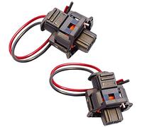 (Lot de 2) Réparation Câble Faisceau de Câblage Fiche Électrique Prise de Connectique Connecteur Adaptateur Injecteur Bosch 2 Fils Broches Injection Bosch (Marques et Modèles équipés Injection Bosch)