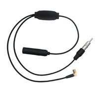 Lot de 2 répartiteurs d'antenne DAB+/FM, adaptateur SMB, antenne DAB, fiche DIN pour radio de voiture, compatible avec les autoradios Pioneer-Sony-Alpine-TechniSat