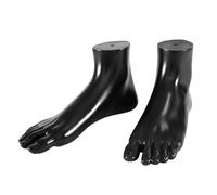 Lot de 2 répliques de pieds femelles en PVC pour construction de pied de mannequin d'anatomie Outil d'entraînement adapté pour la commercialisation de chaussures Serre-livres décoratifs Pieds