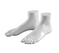 Lot de 2 répliques de pieds femelles en PVC pour construction de pied de mannequin d'anatomie Outil d'entraînement adapté pour la commercialisation de chaussures Serre-livres décoratifs Pieds