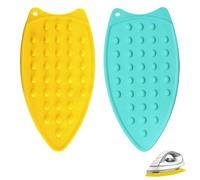 Lot de 2 repose-fer en silicone portables résistants à la chaleur - Plaque de repos universelle pour fer à repasser à la maison