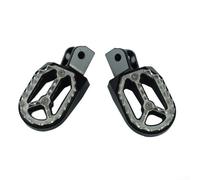Lot de 2 repose-pieds CNC pour VTT et moto, en alliage d'aluminium, pédales texturées antidérapantes, légers 0,5 kg, équitation tout-terrain (JT-011 Noir)