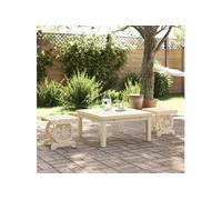 Lot de 2 Repose-pieds de Jardin, Tabouret de Terrasse, Pouf de Pub, Meuble de Bistrot Patio Balcon Extérieur, Bois de 3207133