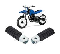 Lot de 2 Repose-Pieds de Rechange pour Moto Tout-Terrain, Gauche et Droite, en Métal et Caoutchouc, pour Modèles PW50 et PW80