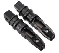 Lot de 2 repose-pieds en alliage d'aluminium pour passager arrière de moto offrant un repose-pieds stable et sécurisé pour les passagers arrière de moto (argent)