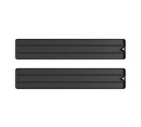 Lot de 2 repose-ustensiles en silicone pour cuisinière avec tampon anti-goutte, cuillère et porte-louche, organisateur de cuisine résistant à la chaleur pour surfaces de cuisson (noir)