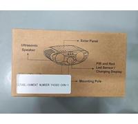 Lot de 2 répulsifs à ultrasons 2025 pour animaux avec détection de mouvement, répulsif pour chat extérieur pour effrayer les écureuils, la mouffette, le renard, le raton laveur, le coyote