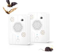Lot de 2 répulsifs à ultrasons pour chauve-souris éloignés du grenier