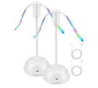 Lot de 2 répulsifs anti-mouches pour table - Portable - Pour l'intérieur et l'extérieur - Pour barbecue, pique-nique, cuisine - Protection contre les mouches et les moustiques - Blanc
