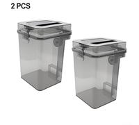 Lot de 2 réservoirs d'eaux usées de rechange compatibles avec Ecovacs pour Deebot X1 Turbo pour T10 et T20, dispose d'un auto-nettoyage et d'un remplissage automatique