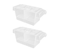 Lot de 2 réservoirs d'isolement transparents avec 2 séparateurs pour poissons enceintes blessées et frites