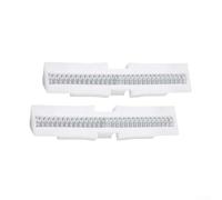 Lot de 2 ressorts de porte pliantes à deux volets | Guide coulissant avec mécanisme à double ressort | Remplacement ABS pour placard, salle de bain, portes pliantes | Blanc (2/4 (2 pièces)