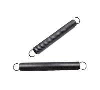 Lot de 2 ressorts de tension en acier à ressort, crochet double ouvert, 2mmx12mmx80mm