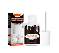 Lot de 2 Retouche Émail Blanc, Peinture pour Baignoire, Peinture Blanche Murale, Défauts et Rayures, Convient aux Baignoires, Meubles, Murs, Placards, Portes et Fenêtres 30ML