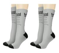 Lot De 2 Retraité Les Gens Qui M'Ont Enduré Au Quotidien Ce Sont Les Vrais Héros Unisexe Chaussette De Course Durabilité Socquette De Marche Comfort Chaussette De Travail Pour Marche Voyager