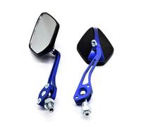 Lot de 2 rétroviseurs de guidon de moto, 8/10 mm, en alliage d'aluminium, coque en plastique dur ，Rétroviseurs Moto