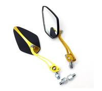Lot de 2 rétroviseurs de guidon de moto, 8/10 mm, en alliage d'aluminium, coque en plastique dur ，Rétroviseurs Moto