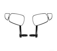 Lot de 2 rétroviseurs de guidon de vélo avec deux éléments de rétroviseur pour une large vue arrière et une couverture ciblée des angles morts
