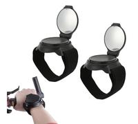 Lot de 2 rétroviseurs de poignet convexes pour vélo, accessoires de vélo avec dragonne en nylon pour motos, cyclisme, course à pied, 5 cm de diamètre