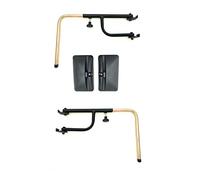 Lot de 2 rétroviseurs extérieurs 305 x 170 - Diamètre 14-18 - Pour tracteur, camion, pelleteuse - Avec support de rétroviseur