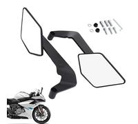 Lot de 2 rétroviseurs latéraux invisibles pour moto, accessoires de vélo avec coques réfléchissantes rotatives pour les trajets quotidiens, les excursions d'aventure et les voyages comme cadeau pour