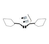 Lot de 2 rétroviseurs latéraux pour moto - Accessoires de vélo avec coques réfléchissantes rotatives pour les trajets quotidiens, les excursions d'aventure et les voyages - Cadeau pour homme et femme