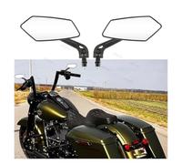 Lot de 2 rétroviseurs latéraux rotatifs for moto, rétroviseurs universels for scooter, for Harley, Davidson, Road King, Glide, Softail, Dyna ，Rétroviseurs Moto