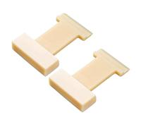 Lot de 2 revêtements de sol stratifié avec plusieurs rainures pour une formation précise des coutures sur les sols en bois composite. Bloc de taraudage de sol stratifié de précision