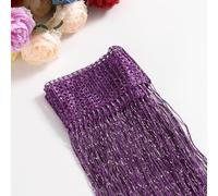 Lot de 2 Rideaux à Fils 100 x 200 cm - Anti-Mouches pour Porte de Terrasse - Décoratif en Corde - Séparateur de Pièce pour Fenêtre, Portes, Salon - Violet Foncé