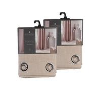 - Lot de 2 Rideaux Clem - 140 x 260 cm - Marron
