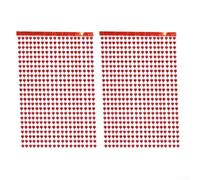 Lot de 2 rideaux de pluie à paillettes en forme de cœur - 1 x 2 m - Rideau décoratif pour fêtes, mariages et occasions spéciales (rouge)