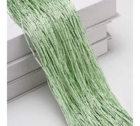 Lot de 2 rideaux de porte à fils, 100 x 200 cm, rideau décoratif pour fête, mariage, décoration d'intérieur - Vert clair