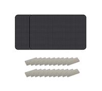 Lot de 2 rideaux de protection solaire pour voiture, anti-UV, filet pour fenêtre de voiture, maille avec fixation magnétique, occultant, isolation thermique, noir