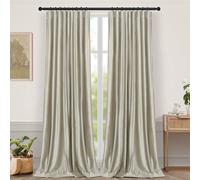 lot de 2 rideaux en velours opaques, Champagne Rideaux à fronces, Rideaux en velours thermiques Rideaux occultants Salon Chambre à coucher, 132x274cm