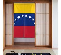 Lot de 2 rideaux épissés 86,4 x 142,2 cm Motif drapeau du Venezuela YYHWHJDE pour la plupart des portes, parfait pour accrocher entre les pièces, sur les murs