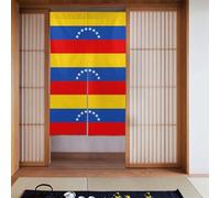Lot de 2 rideaux épissés 86,4 x 142,2 cm Motif drapeau du Venezuela YYHWHJDE pour la plupart des portes, parfait pour accrocher entre les pièces, sur les murs