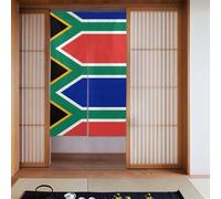 Lot de 2 rideaux épissés 86,4 x 142,2 cm YYHHAOFA Afrique du Sud Drapeau Image pour la plupart des portes, parfait pour accrocher entre les pièces, sur les murs