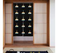 Lot de 2 rideaux épissés 86,4 x 142,2 cm YYHWHJDE en forme de petit bateau Motif cookies pour la plupart des portes, parfait pour accrocher entre les pièces, sur les murs