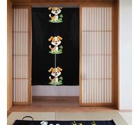 Lot de 2 rideaux épissés 86,4 x 142,2 cm YYHWHJDE Motif mignon petit paparazzi pour la plupart des portes, parfait pour accrocher entre les pièces, sur les murs