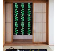 Lot de 2 rideaux épissés 86,4 x 142,2 cm YYHWHJDE serpent avec crocs verts pour la plupart des portes, parfait pour accrocher entre les pièces, sur les murs