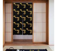 Lot de 2 rideaux épissés 86,4 x 142,2 cm YYHWHJDE serpent emprisonné dans des chaînes pour la plupart des portes, parfait pour accrocher entre les pièces, sur les murs