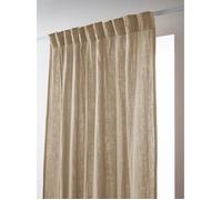 Lot de 2 rideaux galon fronceur ""Gaïa"" 140 x 240 cm ""Gaze de Coton"" l'Effet Papillon - Gaia Ficelle - 2 panneaux 140 x 240 cm