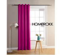 Lot de 2 Rideaux Occultant 140 x 240 cm FUSHIA - HOMEROKK