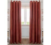 Lot de 2 rideaux occultant phoniques et thermiques chenille doublés polaire 140 x 240 cm ""Osiris"" Le fil d'Ariane