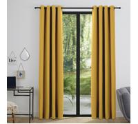 Lot de 2 Rideaux occultants 140 x 260 cm ""Night"" Miel