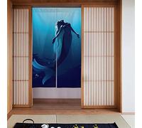 Lot de 2 rideaux occultants à isolation thermique pour salon, chambre à coucher, 86 x 142 cm, bleu sirène