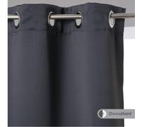 lot de 2 rideaux occultants gris - 135x240 cm - Atmosphera créateur d'intérieur