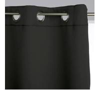 ATMOSPHERA CREATEUR D'INTERIEUR HomeMaison Paire de Rideaux Occultant, Polyester, Noir, 240x135 cm