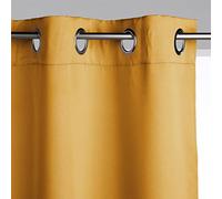 Atmosphera Lot de 2 rideaux occultants – ocre – 135 x 240 cm