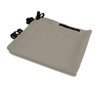 IDMarket – Lot de 2 rideaux pour pergola panneaux muraux Taupe 3 et 4 m avec fermeture éclair